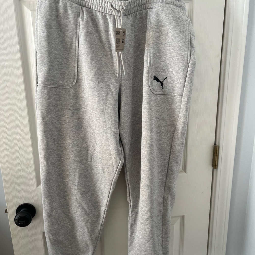 Puma Light Gray Joggers